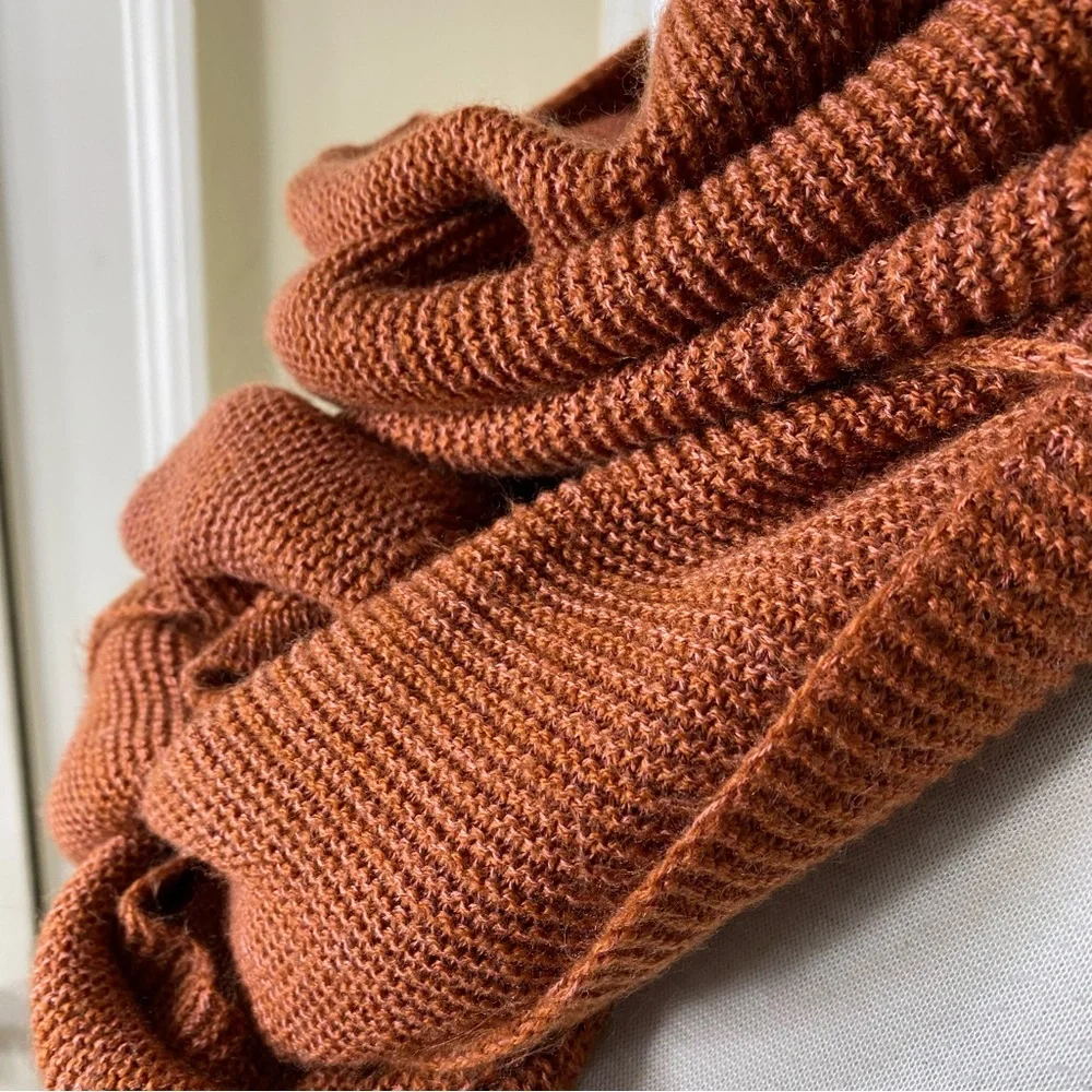 Prana Elle Knit Burnt Orange Fall Winter Knit Scarf STYLE#U63190698